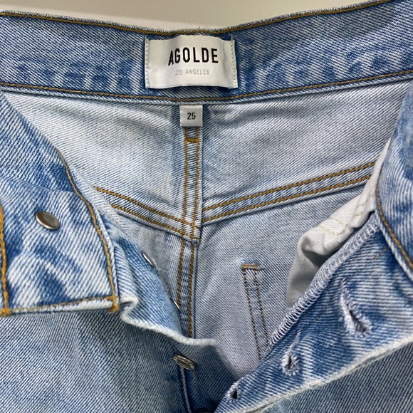 Agolde Straight Leg Jeans Size 25 - Picture 2 of 3